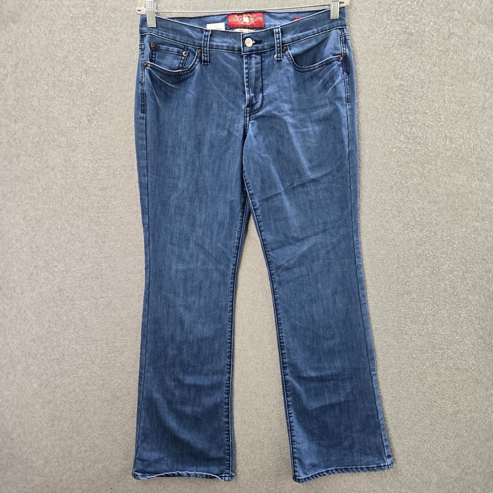 Lucky Brand Women Jeans 10/30 Blue Denim Bootcut Sweet N Low Inseam 31"